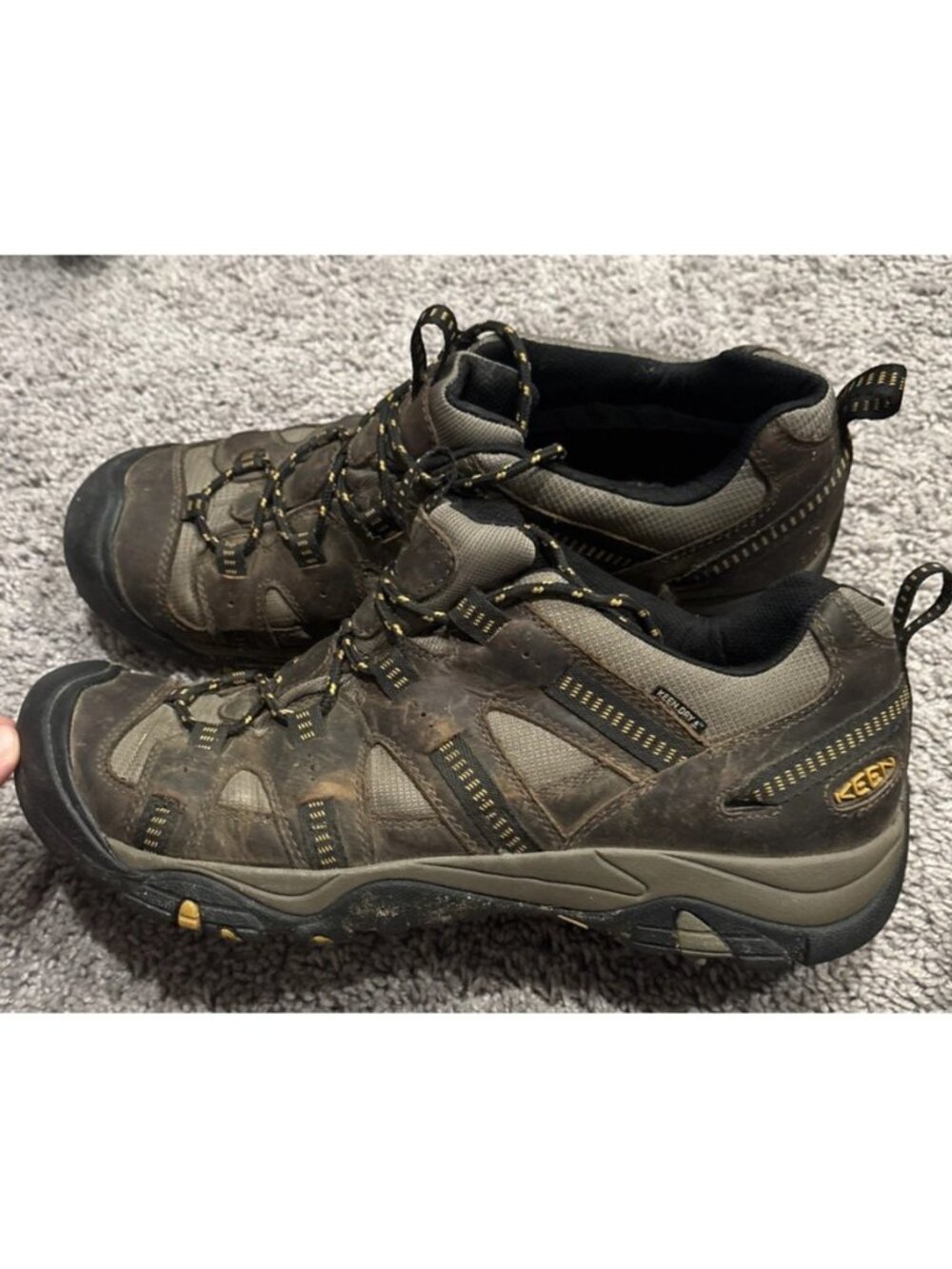 Keen Men’s Brown Targhee II Low Waterproof Hiking Boots Comfort Outdoor Size 13